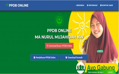 PPDB Online 2020 MA Nurul Mujahidah NW Tanjung Selor